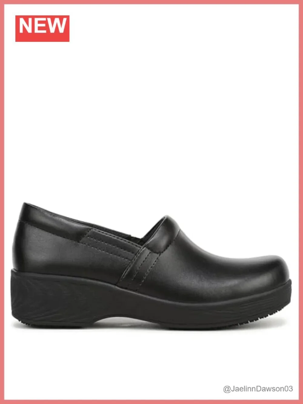 Women's Slip-Resistant Work Loafers with Comfort Cushioning, Slip-On Style
